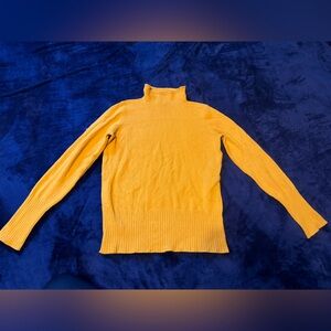 French Connection Mustard Turtleneck Sweater Size Small